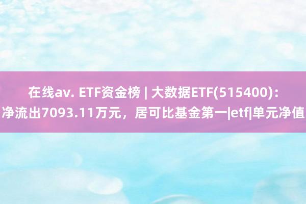 在线av. ETF资金榜 | 大数据ETF(515400)：净流出7093.11万元，居可比基金第一|etf|单元净值